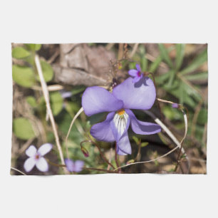 Paño De Cocina Violeta de pie de pájaro con azulejos