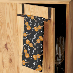 Paño De Cocina Violin Music Notes