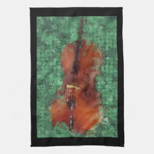 Paño De Cocina Violoncelo en verde