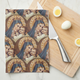 Paño De Cocina Virgen María bendecido el monte Carmelo Jesús