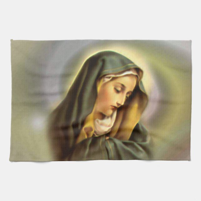 Paño De Cocina Virgen María bendecido - madre de dios (Horizontal)