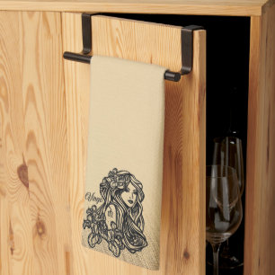 Paño De Cocina Virgo Zodiac Antigüedad