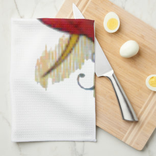 Paño De Cocina Vista cósmica: El elfo en la aventura lunar