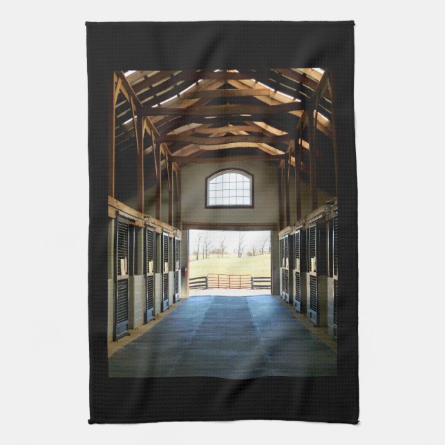 Paño De Cocina Vista de Kentucky desde el granero (Vertical)