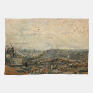 Paño De Cocina Vista de París desde Montmartre por Vincent van Go