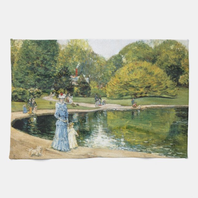 Paño De Cocina Vista histórica de Central Park (Nueva York) (Horizontal)