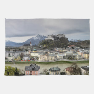 Paño De Cocina Vista sobre Salzburgo Austria