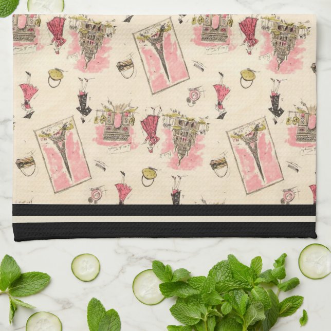 Paño De Cocina Vistas 2 de París (Doblado)