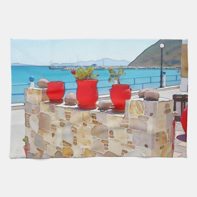 Paño De Cocina Vistas al mar (Horizontal)