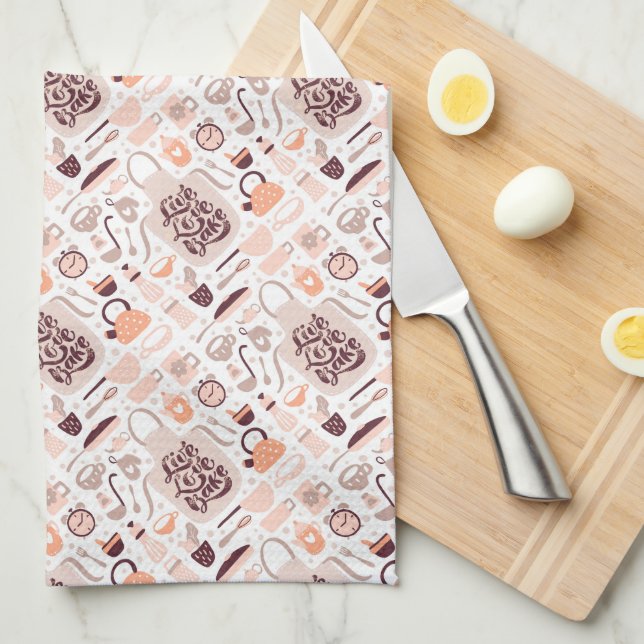 Paño De Cocina Vive Ama Hornea (Doblado Cuarto)