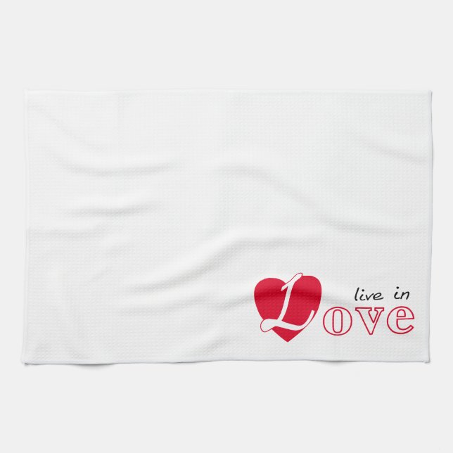 Paño De Cocina Vive en amor (Horizontal)
