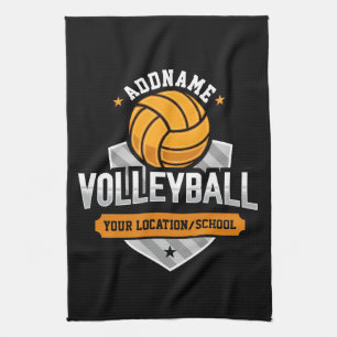 Paño De Cocina Voleibol ADD TEXTO Escuela Varsity Team Player