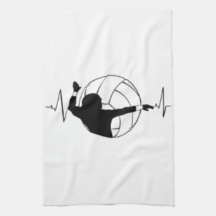 Paño De Cocina Voleibol - Fruto del jugador de voleibol