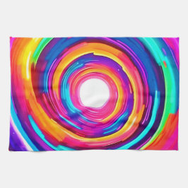 Paño De Cocina Vórtice de color: diseño dinámico