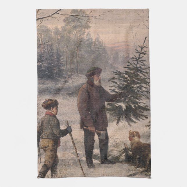 Paño De Cocina Vorweihnacht | F Kruger| Navidades de Alemania (Vertical)