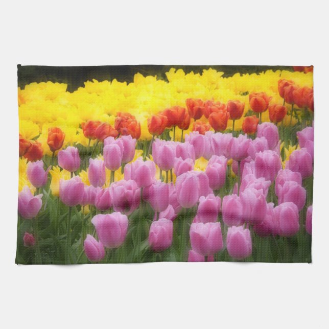 Paño De Cocina WA, Skagit Valley, Roozengarde Tulip Garden, 2 (Horizontal)