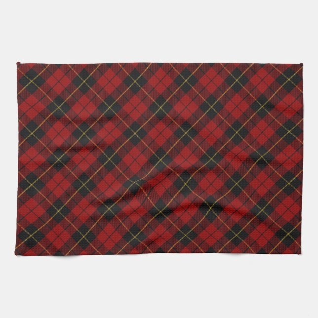 Paño De Cocina Wallace Tartan Scottish Clan Plaid Pattern (Horizontal)