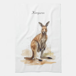 Paño De Cocina Wanderer de Outback: personalizado canguro acuarel