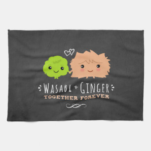 Paño De Cocina Wasabi y Jengibre Juntos por Siempre