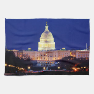 Paño De Cocina Washington DC Capitolio de Estados Unidos en Dusk
