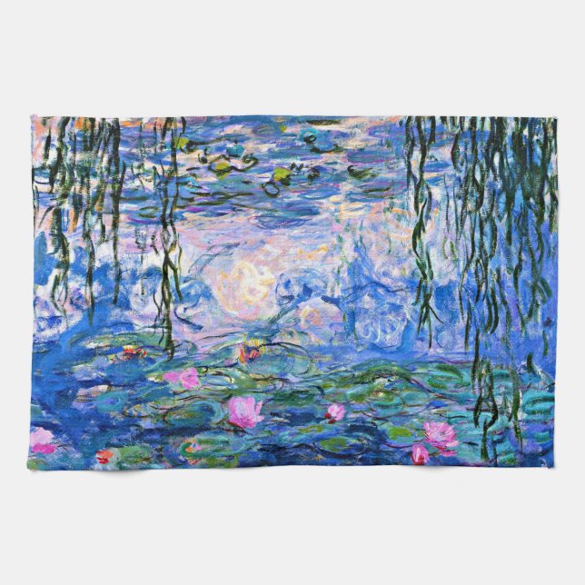 Paño De Cocina Water Lilies, 1919, pintura de Claude Monet (Horizontal)
