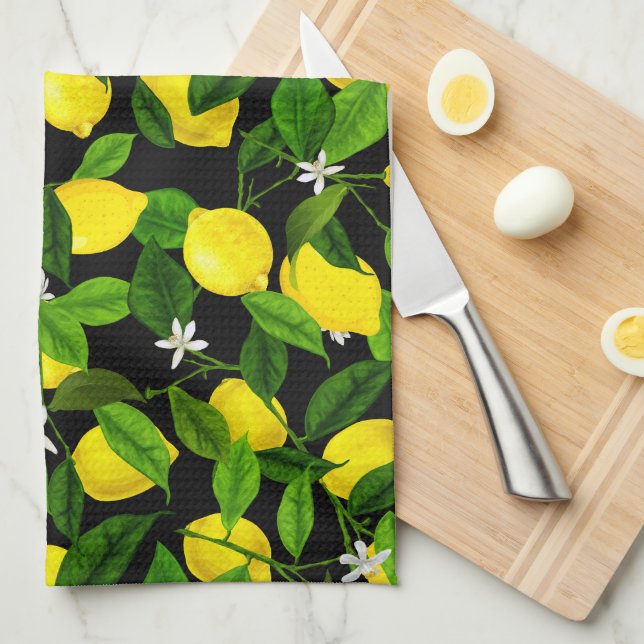 Paño De Cocina Watercolor Lemon 2 (Doblado Cuarto)