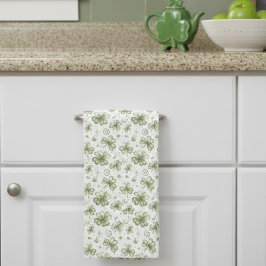 Paño De Cocina Watercolor Shamrock Kitchen Towel | Irish Clover