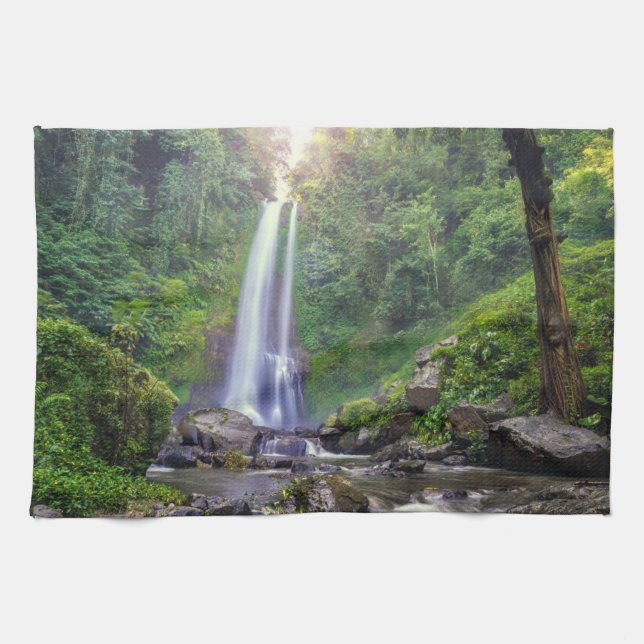 Paño De Cocina Waterfalls | Bali, Indonesia (Horizontal)