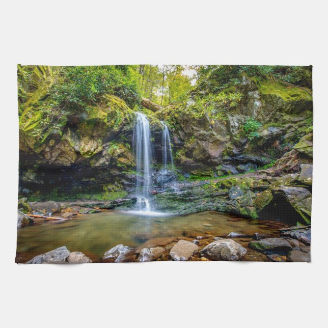 Paño De Cocina Waterfalls | Smokey Mountain National Park (Horizontal)