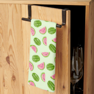 Paño De Cocina Watermelon Pattern Summer Fruit Green PinkTropical