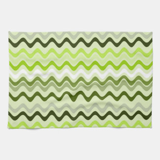 Paño De Cocina Wavy Groovy Stripes Light Green