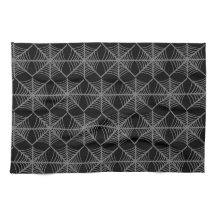 Webs de arañas de Halloween en blanco y negro