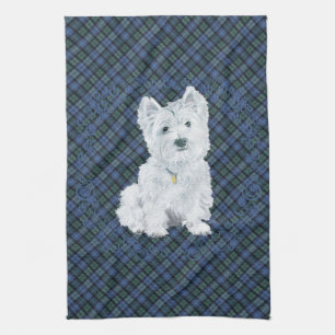 Paño De Cocina Westie Black Watch Tartán