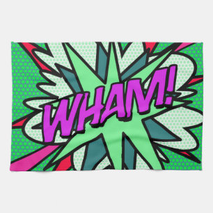 Paño De Cocina WHAM Cómic Genial Moderno