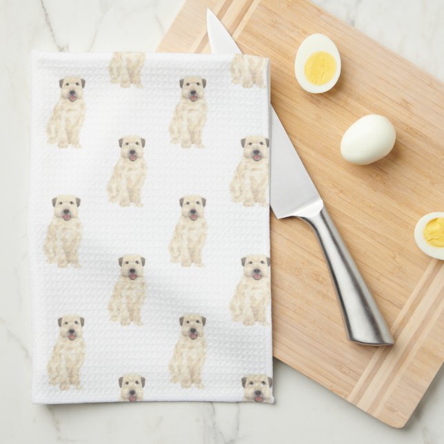 Paño De Cocina Wheaten Terrier (Doblado Cuarto)