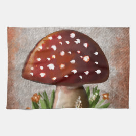 Paño De Cocina Whimsical Mushroom & Fungi Motif – Nature-Inspired