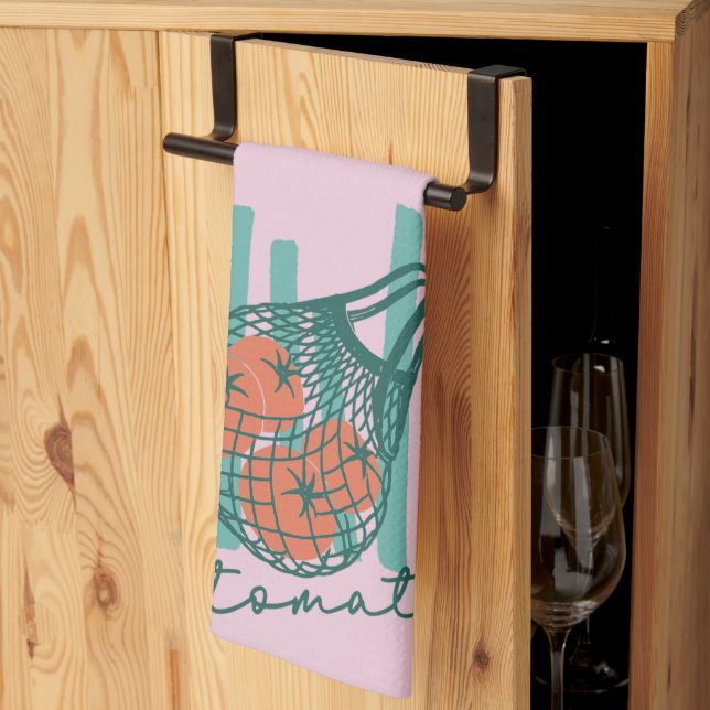 Paño De Cocina Whimsical Tomatos Italy Farmers Market (Pliegue de tercios)