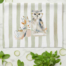 Paño De Cocina Whimsical Watercolor Tea Time Bear Kitchen Towels