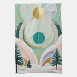 Paño De Cocina Whimsical Winter Dreamscape