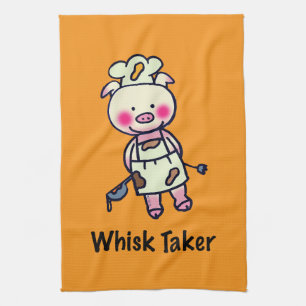 Paño De Cocina Whisk Taker Pig - Funny Chef Design