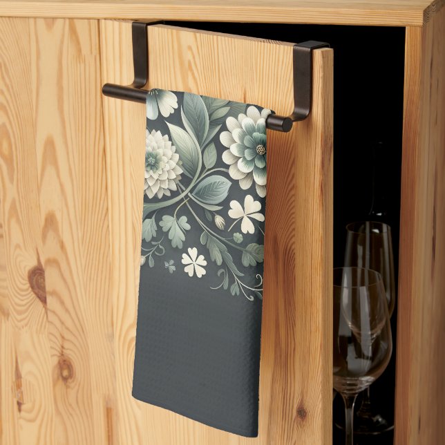 Paño De Cocina Whispered Clover Knotwork Garden (Pliegue de tercios)