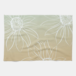 Paño De Cocina White Daisies