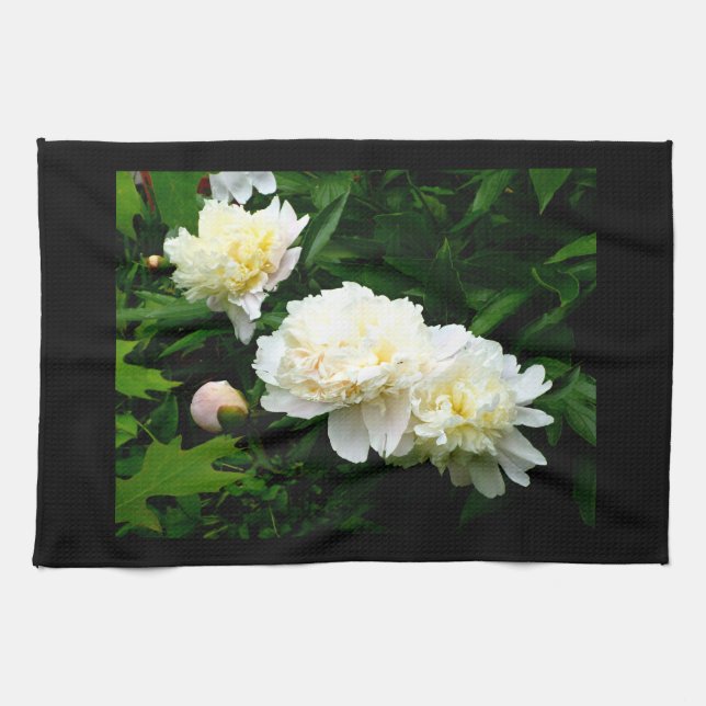Paño De Cocina White Peony Trio (Horizontal)