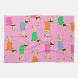 Paño De Cocina Wiener Dog Polka Dot Baker
