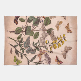 Paño De Cocina Wildflowers florales botánicos del ilustracion del