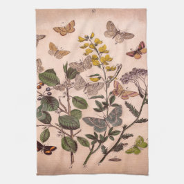 Paño De Cocina Wildflowers florales botánicos del ilustracion del