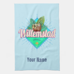 Paño De Cocina Willemstad Curacao Vacation Vintage Caribbean