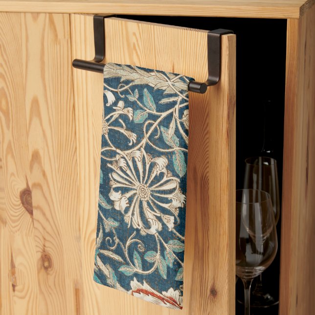 Paño De Cocina William Morris Antique Honeysuckle Floral (Pliegue de tercios)