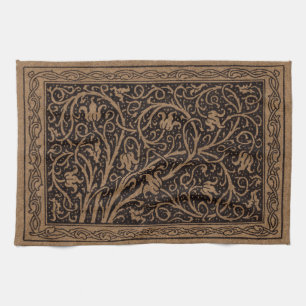 Paño De Cocina William Morris Campion Cuero Repujado Damask