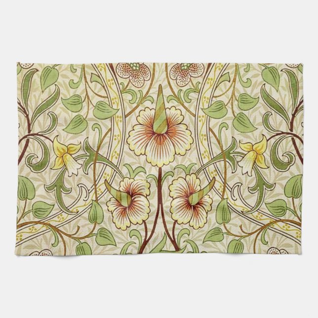 Paño De Cocina William Morris Daffodil Classic Flower Wallpaper (Horizontal)